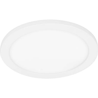 OSRAM Essential LED Downlight Zij-Hoofdlamp 225mm 24W, inbouwspot warm wit 3000K, plafondspot aluminium wit
