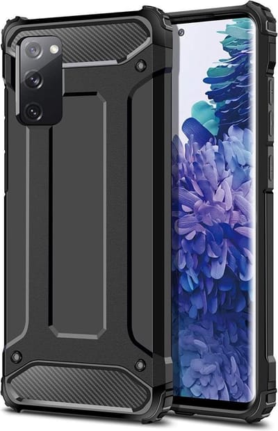 Hoesje Geschikt voor Samsung Galaxy S20 FE | Shock Proof | Hybride Back Cover | Beschermhoes | Schokbestendig | Extra bescherming | Zwart