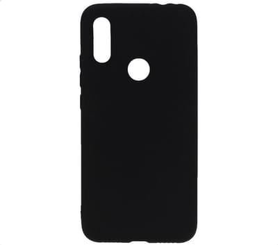 Shop4 - Geschikt voor Xiaomi Redmi 7 Hoesje - Zachte Back Case Mat Zwart