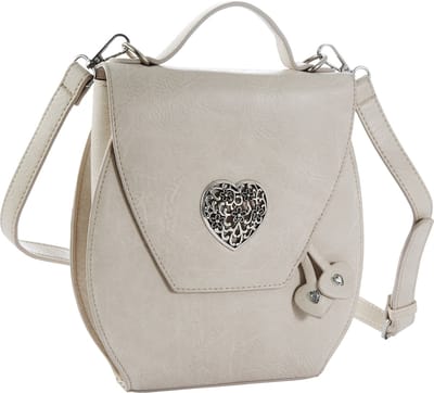 dressforfun - Handtas Hartenmeid beige - verkleedkleding kostuum halloween verkleden feestkleding carnavalskleding carnaval feestkledij partykleding - 303277