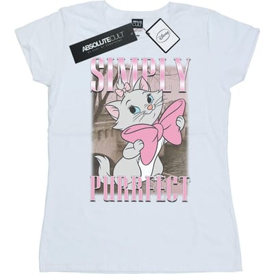 Disney Dames/Dames Aristokatten Marie Simply Purrfect Hommage Katoenen T-Shirt (Wit)