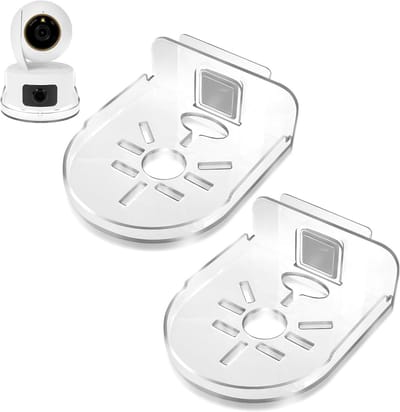 Wandhouder Camera - Camera Plank - Veilige Bevestiging - Zelfklevend Ontwerp - 2 Stuks - Transparant