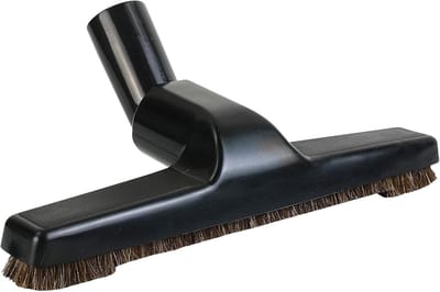Verbeterde stofzuigervloerborstel voor algemene stofzuigers, binnendiameter 32 mm, paardenhaarborstelharen, 25 cm breed, zwart