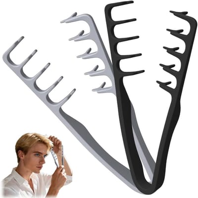 Textuur Kam - Stylingkam Volume - Haar Volume Creëren - Smalle Tanden - 18 cm - Zwart