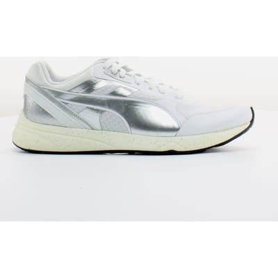 Puma 698 Ignite Metallic Wit Textiel Damestrainers 361086 02