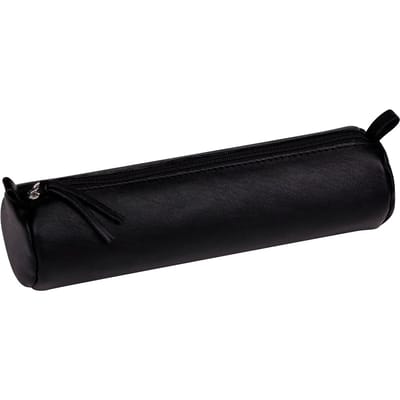 Clairefontaine leren rolbeursje, zwart