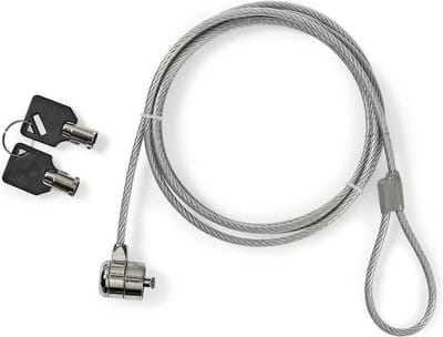 Nedis Notebook-Slot - Type vergrendeling: Sleutel - 1.80 m - Metaal