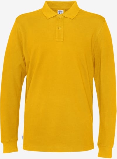 Cottover POLO PIQUE LONG SLEEVE MAN - GOTS GECERTIFICEERD 141018 - Geel - S