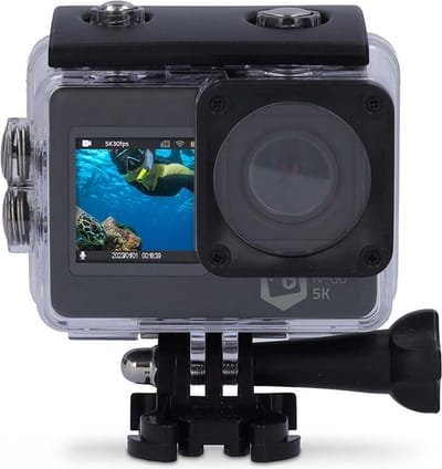 Nedis Action Camera – 5K@30fps – 16 MP – Dual Screen – 30M Waterdicht – WiFi – Inclusief Mounts