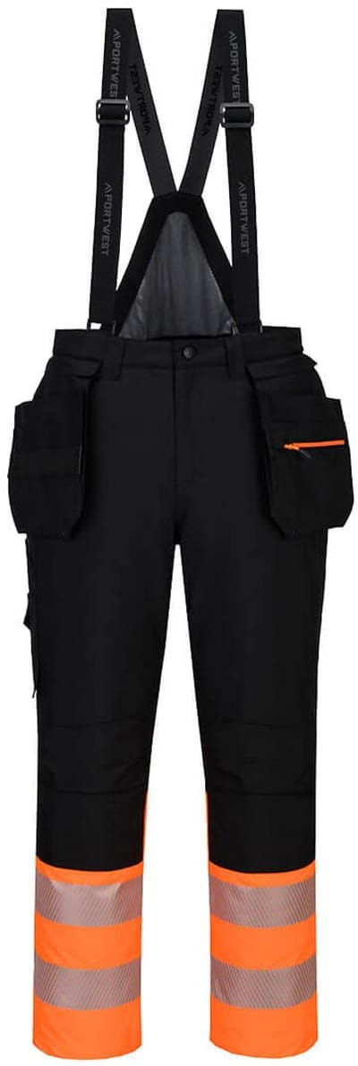 Portwest DX4 Hi-Vis Klasse 1 Winter Amerikaanse Overall DX437 - Oranje/Zwart - 4XL