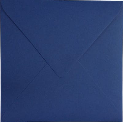 Gladde blauwe enveloppen 12 - 153 x 153 mm - 25 stuks - NK natgelijmde - 120 gram - Keaykolour - Netuno