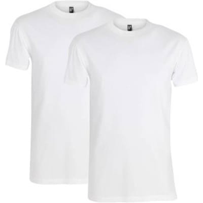 Alan Red Oakville T-shirt Wit (2Pack) - Maat M - Heren - Basic T-shirt