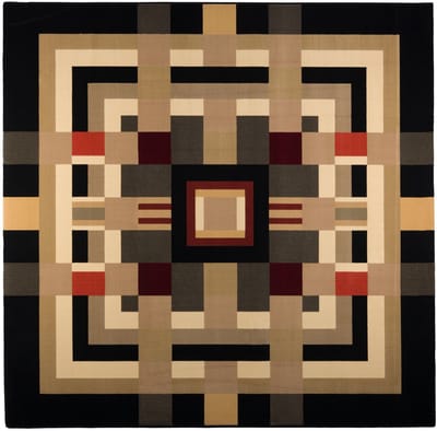 Bold Monkey Urban Maze Vloerkleed 200x200 cm - Meerkleurig