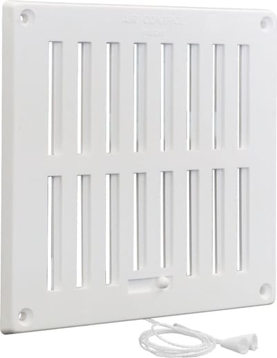 Air Control Rooster Kunststof - 160 x 160 mm - Wit