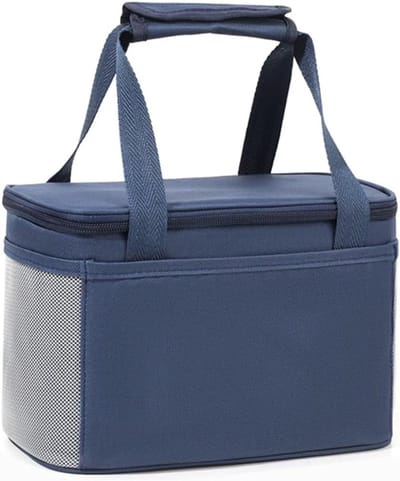 Geïsoleerde lunchtas – Grote Capaciteit – 3-Laags Thermisch Geïsoleerd – Waterdicht – Met Handvat – Afmeting 25x15x18 cm – Blauw