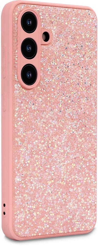 Hoesje Geschikt voor Samsung Galaxy A17 5G - Licht Roze - Casemania Diamant Glitter Back Cover