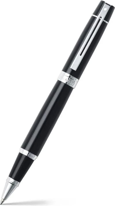 Sheaffer rollerball - 300 - glanzend zwart en chroom - penpunt M - schrijfkleur zwart - SF-E1931251