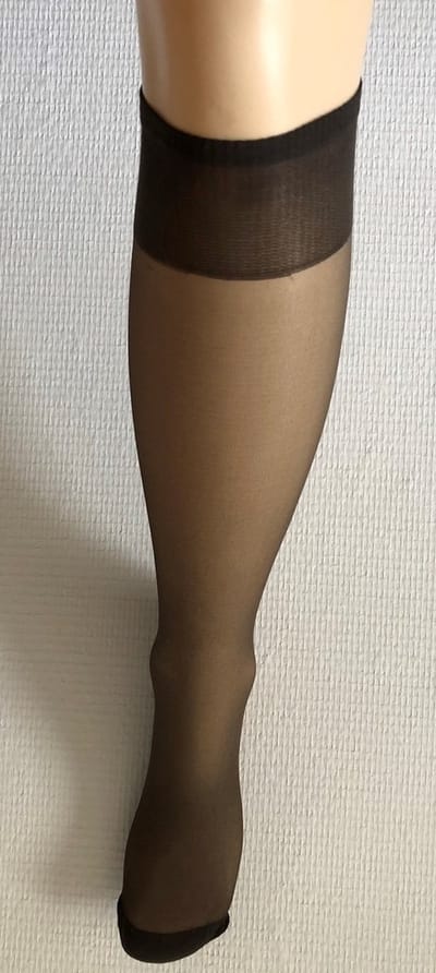 Pretty Polly Kniekousje - Fresh - 15 Den. - One Size - Barely Black - 3 Paar - Voordeelverpakking