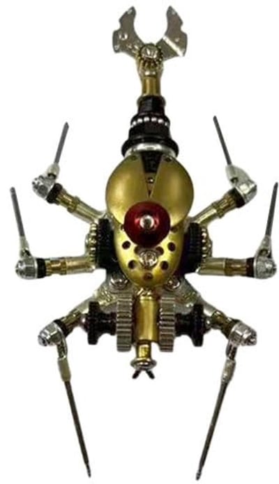 Dailygoods- Modelbouwset 3D Metalen Insecten - Mechanisch Insectenmodel - DIY Bouwpakket - 130+ Onderdelen - Beweegbare Gewrichten - Voor Volwassenen - Modelbouw