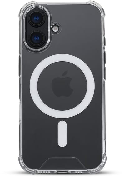 Hoesje Geschikt voor iPhone 17 - Geschikt voor MagSafe Telefoonhoesje - Transparant - Casemania Shock Proof Magnetische Back Cover