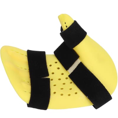 Professioneel Vinger Training Board Hand Vinger Orthotische Spalk Rehabilitatie Brace OndersteuningRechts yellow