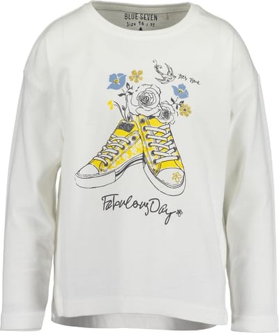 Blue Seven Meisjes T-shirt - offwhite - Maat 92