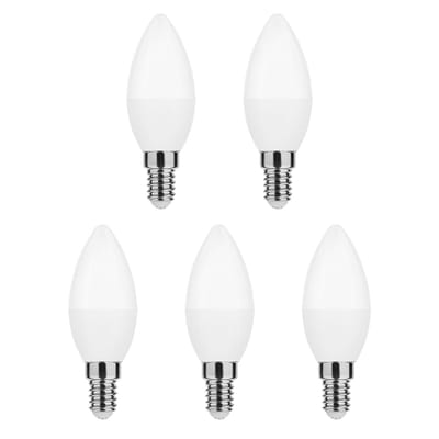 Modee E14 LED Lamp 4.9W - 470lm - 2700K - Warm Wit - LED Kaarslamp B35 - Vervangt 40W Halogeen Gloeilamp - 5 stuks