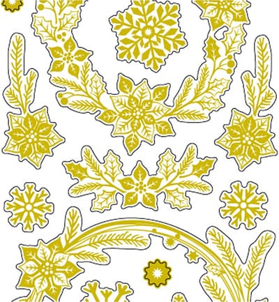 Stickers, kerst sterren, vel 10x24 cm, ca. 29 stuk, goud, 1 vel