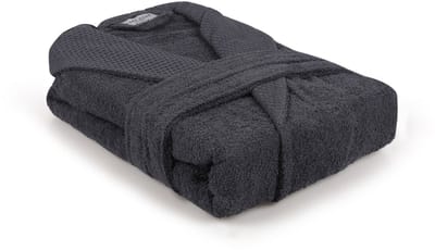 Asir - Badjas - Antraciet - 100% katoen - Large