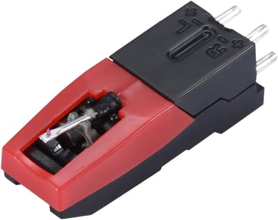 Platenspeler Naald - Vervangende Naald - Muziek Afspelen - Universele Compatibiliteit - 8 gram - Zwart Rood