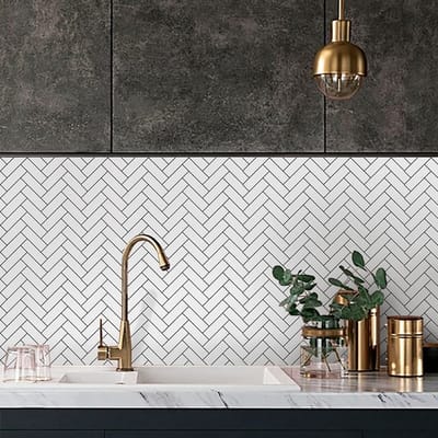 Cosensi- Tegelstickers Set van 20 - Muurstickers voor Keuken - Muurstickers voor Badkamer - Peel en Stick - Decoratie voor Glad oppervlak - Eenvoudig te Verwijderen