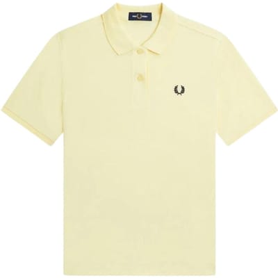 Fred Perry Heren Logo Poloshirt (Crème)