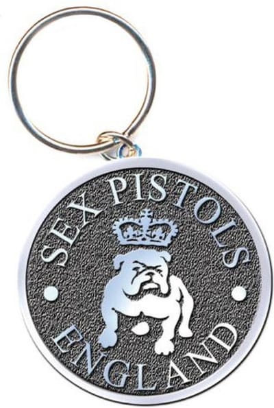 Sex Pistols - Bull Dog Sleutelhanger - Grijs/Zilverkleurig