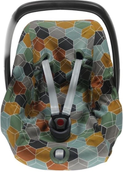 Briljant Baby Autostoelhoes 0+ Deco Junior Katoen Lichtgrijs