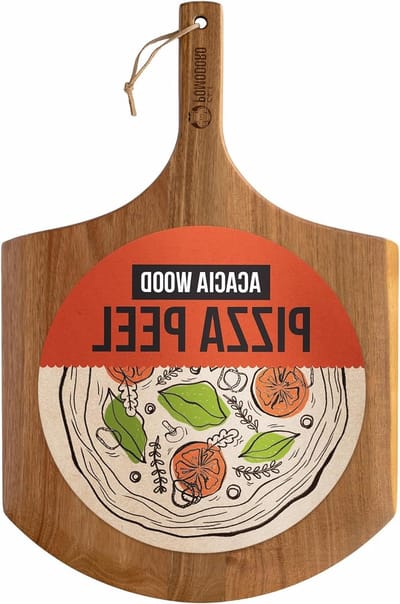356 cm Acacia Houten Pizza Peel 35 Inch - Zelfgemaakte Hout - Pizza Peel Chef Pomodoro - Pizza Oven Accessoires Spatel Gourmet