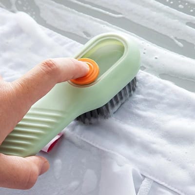 Brosse à chaussures Brosse à linge en plastique Nettoyeur de pantoufles Nettoyage Outils ménagers multifonctionnels Accessoires Marchandises Maison Jardin vert