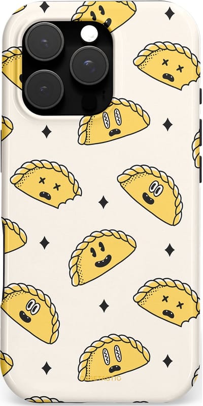 Casetastic hoesje geschikt voor Apple iPhone 16 Pro - MagSafe - Dubbellaagse bescherming - Pastei gerei - Fashion Case - Wit Goud Beige Lichtgrijs