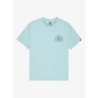 Quiksilver Curve Palm T-shirt Met Korte Mouwen Blauw L Man