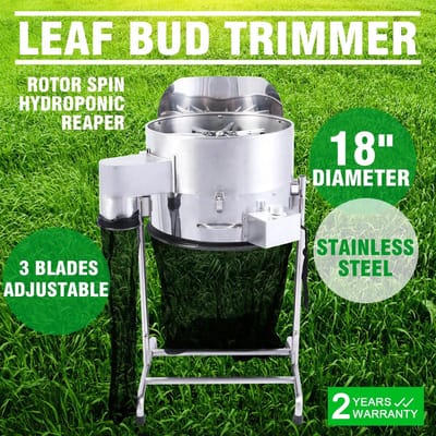 Knoptrimmer - Trimmerkop - Elektrische Snijmachine - Hydrocultuur Bladknoppen Trimmachine - 18 Inch Professionele Plantentrimmer - Tuingereedschap - Zilver