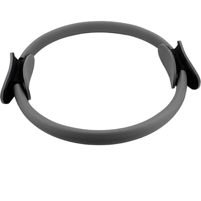 4 Kleuren Dubbele Grip Yoga Pilates Ring Weerstandscirkel voor Dijen en Benen Fitness Zwart gray