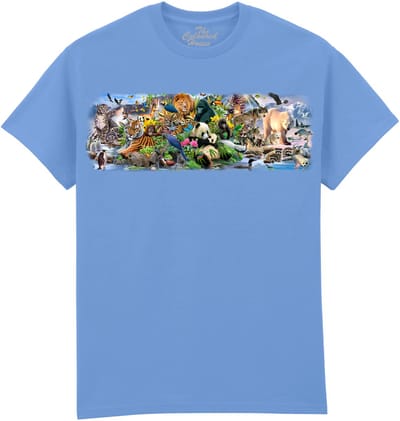 Wilde Dieren Panda Tijger IJsbeer Panter Around The World The Coloured House T-shirt M