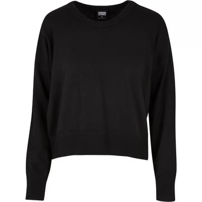 Urban Classics - Ladies EcoVero Oversized Basic Sweater/trui - XXL - Zwart
