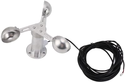 Dailygoody - Anemometer - Windmeting - Ideaal voor energiecentrales en meteorologie - Aluminium - Precisie metingen - Voor buitengebruik - Geschikt vo...