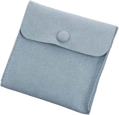 Microvezel zakjes - Sieraden opbergers - Sieraden organiseren - Met drukknop - 8 cm - Mix van kleuren