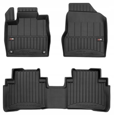 FROGUM PROLINE Automatten - Geschikt voor NISSAN MURANO I Z50 (2003-2009) - 3-delig - TPE Rubber - Zwart