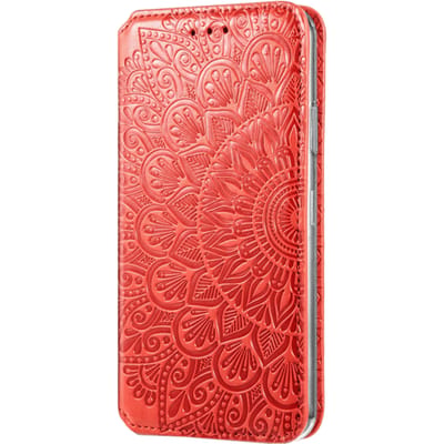 Mocaa iPhone 12 Pro Max Magnetic Mandala Wallet Rood