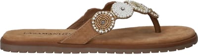 Lazamani Mey Toe Rounds Slippers - Dames - Beige - Maat:36