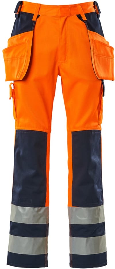 Mascot Safe Compete Broek met spijkerzakken 09131-860 - hi-vis oranje/marine - C44 - 82