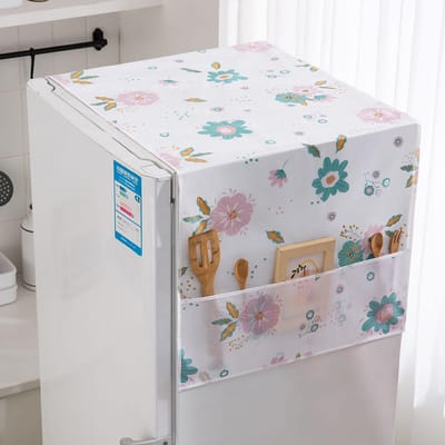 Koelkast Stofhoes PEVA Huis Water- en Oliebestendig Koelkasthoes Handdoek voor Keuken 130x55cm/51.2x21.7in