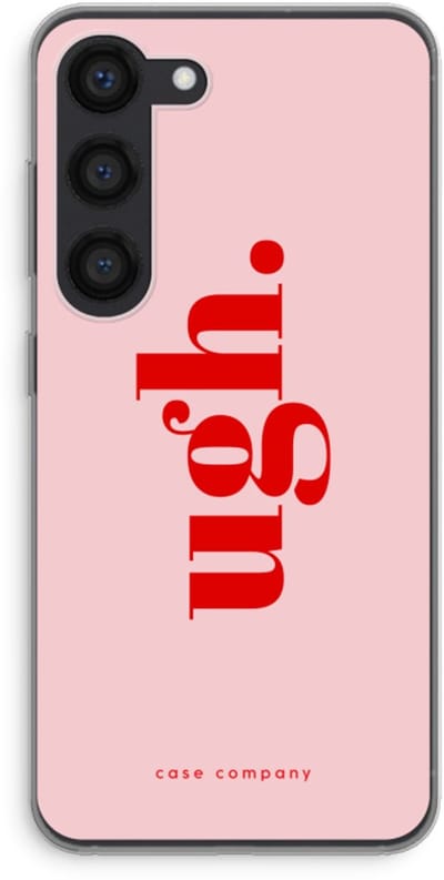 Case Company® - Hoesje geschikt voor Samsung Galaxy S23 hoesje - Ugh - Soft Cover Telefoonhoesje - Bescherming aan alle Kanten en Schermrand